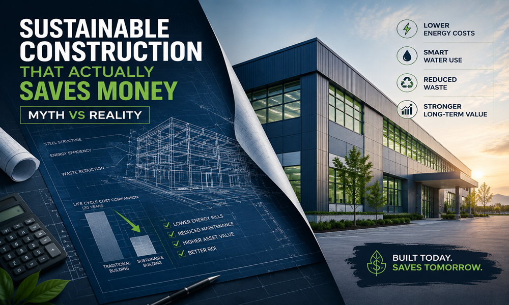 Sustainable Construction That Actually Saves  Money: Myth vs Reality